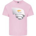 Curled Cyprus Flag Cypriot Day Football Kids T-Shirt Childrens Light Pink