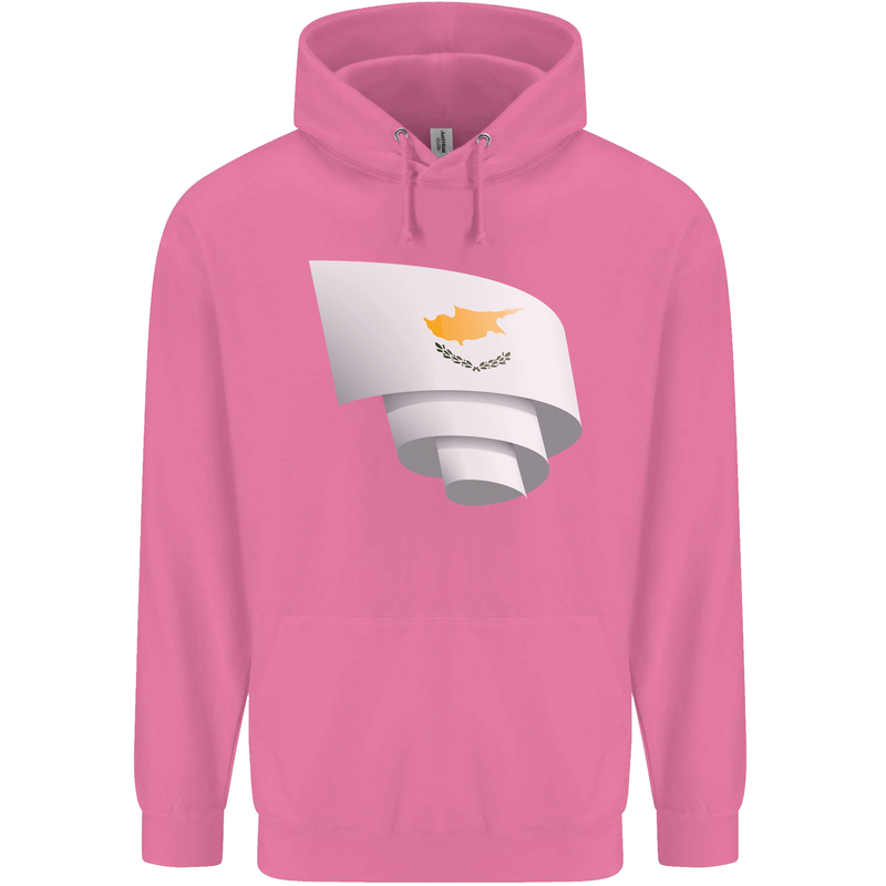 Curled Cyprus Flag Cypriot Day Football Mens 80% Cotton Hoodie Azelea