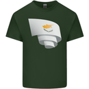 Curled Cyprus Flag Cypriot Day Football Mens Cotton T-Shirt Tee Top Forest Green