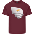 Curled Cyprus Flag Cypriot Day Football Mens Cotton T-Shirt Tee Top Maroon