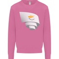 Curled Cyprus Flag Cypriot Day Football Mens Sweatshirt Jumper Azalea