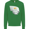 Curled Cyprus Flag Cypriot Day Football Mens Sweatshirt Jumper Irish Green