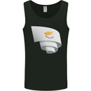 Curled Cyprus Flag Cypriot Day Football Mens Vest Tank Top Black