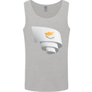 Curled Cyprus Flag Cypriot Day Football Mens Vest Tank Top Sports Grey