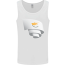 Curled Cyprus Flag Cypriot Day Football Mens Vest Tank Top White