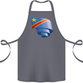Curled DR Congo Flag Congolese Day Football Cotton Apron 100% Organic Steel