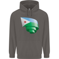 Curled Djibouti Flag Djiboutians Day Football Mens 80% Cotton Hoodie Charcoal