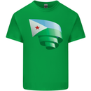 Curled Djibouti Flag Djiboutians Day Football Mens Cotton T-Shirt Tee Top Irish Green