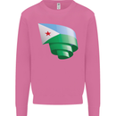 Curled Djibouti Flag Djiboutians Day Football Mens Sweatshirt Jumper Azalea