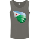 Curled Djibouti Flag Djiboutians Day Football Mens Vest Tank Top Charcoal