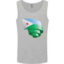 Curled Djibouti Flag Djiboutians Day Football Mens Vest Tank Top Sports Grey