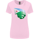 Curled Djibouti Flag Djiboutians Day Football Womens Wider Cut T-Shirt Light Pink