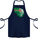 Curled Dominica Flag Dominican Day Football Cotton Apron 100% Organic Navy Blue