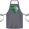 Curled Dominica Flag Dominican Day Football Cotton Apron 100% Organic Steel