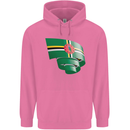 Curled Dominica Flag Dominican Day Football Mens 80% Cotton Hoodie Azelea