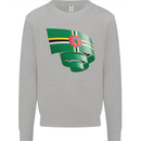 Curled Dominica Flag Dominican Day Football Mens Sweatshirt Jumper Sports Grey