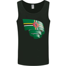 Curled Dominica Flag Dominican Day Football Mens Vest Tank Top Black