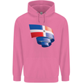 Curled Dominican Republic Flag Dominicanos Day Childrens Kids Hoodie Azalea