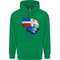 Curled Dominican Republic Flag Dominicanos Day Childrens Kids Hoodie Irish Green