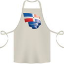 Curled Dominican Republic Flag Dominicanos Day Cotton Apron 100% Organic Natural