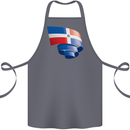Curled Dominican Republic Flag Dominicanos Day Cotton Apron 100% Organic Steel