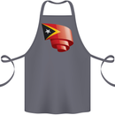 Curled East Timor Flag Day Football Cotton Apron 100% Organic Steel
