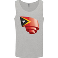 Curled East Timor Flag Day Football Mens Vest Tank Top Sports Grey