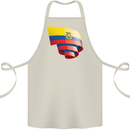 Curled Ecuador Flag Ecuadorian Day Football Cotton Apron 100% Organic Natural