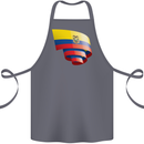 Curled Ecuador Flag Ecuadorian Day Football Cotton Apron 100% Organic Steel