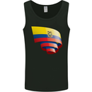 Curled Ecuador Flag Ecuadorian Day Football Mens Vest Tank Top Black