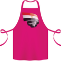 Curled Egypt Flag Egyptian Day Football Cotton Apron 100% Organic Pink