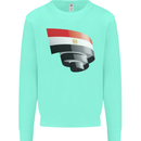 Curled Egypt Flag Egyptian Day Football Kids Sweatshirt Jumper Peppermint