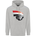 Curled Egypt Flag Egyptian Day Football Mens 80% Cotton Hoodie Sports Grey