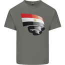 Curled Egypt Flag Egyptian Day Football Mens Cotton T-Shirt Tee Top Charcoal