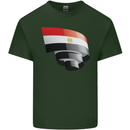 Curled Egypt Flag Egyptian Day Football Mens Cotton T-Shirt Tee Top Forest Green