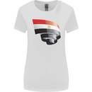 Curled Egypt Flag Egyptian Day Football Womens Wider Cut T-Shirt White