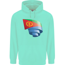Curled Eritrean Flag Eritrea Flag Day Football Childrens Kids Hoodie Peppermint