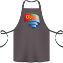 Curled Eritrean Flag Eritrea Flag Day Football Cotton Apron 100% Organic Dark Grey