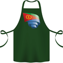 Curled Eritrean Flag Eritrea Flag Day Football Cotton Apron 100% Organic Forest Green