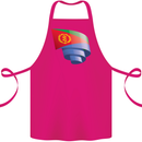 Curled Eritrean Flag Eritrea Flag Day Football Cotton Apron 100% Organic Pink
