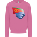 Curled Eritrean Flag Eritrea Flag Day Football Mens Sweatshirt Jumper Azalea