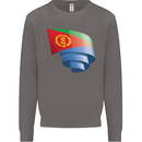 Curled Eritrean Flag Eritrea Flag Day Football Mens Sweatshirt Jumper Charcoal