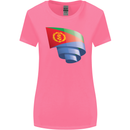 Curled Eritrean Flag Eritrea Flag Day Football Womens Wider Cut T-Shirt Azalea