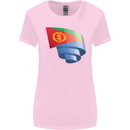 Curled Eritrean Flag Eritrea Flag Day Football Womens Wider Cut T-Shirt Light Pink