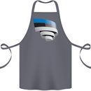 Curled Estonia Flag Estonian Day Football Cotton Apron 100% Organic Steel