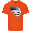 Curled Estonia Flag Estonian Day Football Mens Cotton T-Shirt Tee Top Orange