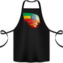 Curled Ethiopia Flag Ethiopian Day Football Cotton Apron 100% Organic Black