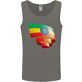 Curled Ethiopia Flag Ethiopian Day Football Mens Vest Tank Top Charcoal