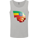 Curled Ethiopia Flag Ethiopian Day Football Mens Vest Tank Top Sports Grey