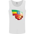 Curled Ethiopia Flag Ethiopian Day Football Mens Vest Tank Top White